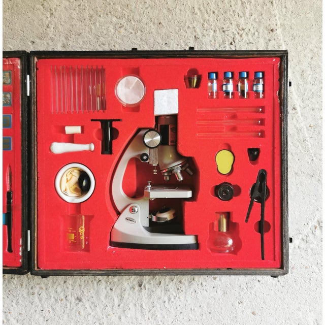 Vintage Microscope Set by Bob Optik, Germany, 1970s For Sale - Image 6 of 12