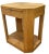 Gabriella Crespi Vintage Split Bamboo Chevron Side Table With Drawer For Sale - Image 4 of 12
