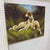Vintage Hunting Dogs Oil Painting Original Canvas For Sale - Image 4 of 9