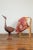 Wood Indonesian Hand Carved Heron Sculpture with Purple, Orange and Black Tones For Sale - Image 7 of 13