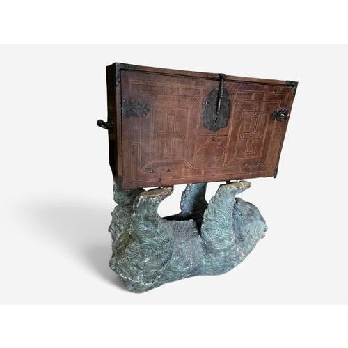 An exceptional 17th-century Spanish bargueño or writing cabinet, distinguished by its richly fitted interior, numerous...