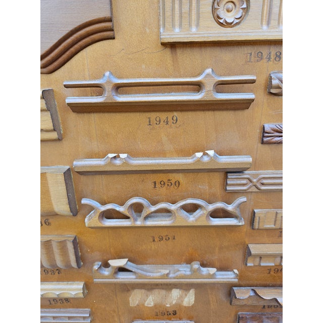 Mercantile Architectural Wood Molding Trim Display (Panel A) For Sale - Image 11 of 11