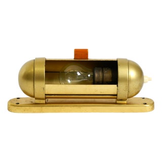 Vintage Cabin Submarine Wall Lamp, 1930s For Sale