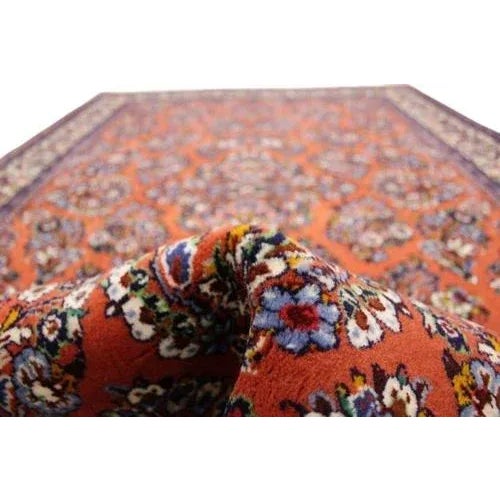 Middle Eastern Sarough Rug in Wool For Sale - Image 9 of 11