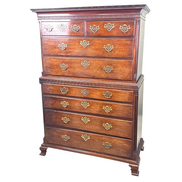 Antique Chippendale Mahogany Tallboy, 1765 For Sale - Image 14 of 14