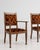 19th Century 19th Century France Art Deco Burnt Orange Wood Armchair For Sale - Image 5 of 10