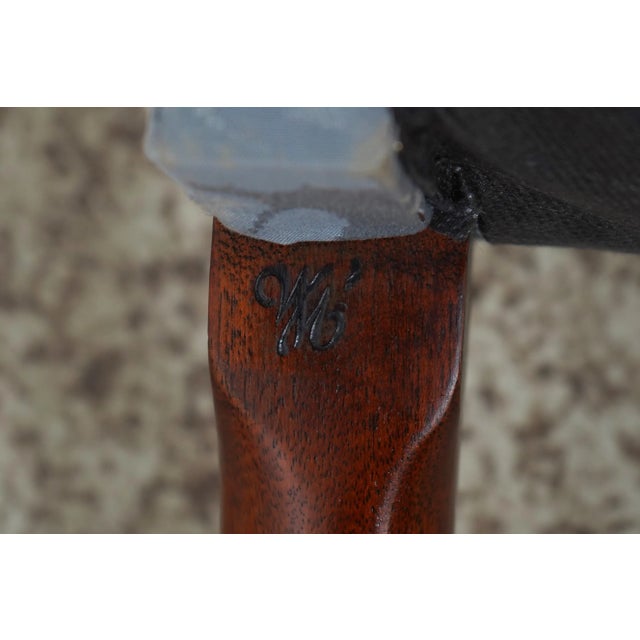 Pair Kindel Winterthur Collection Philadelphia Wing Chairs For Sale - Image 11 of 12