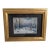 1920s Framed Artist Watercolor Snow Scene Painting For Sale