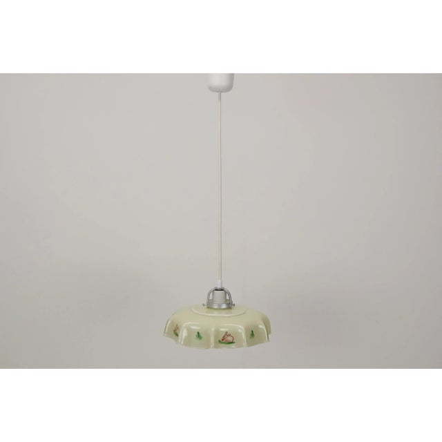 Mid-Century Glass Pendant, 1950s For Sale - Image 9 of 13