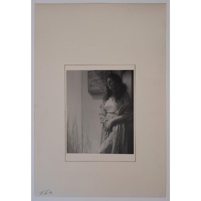 1970s Analog Portrait of Josephine Chuey Photographed by Edmund Teske For Sale - Image 4 of 4