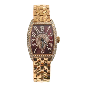 Franck Muller Cintree Curvex 18k Diamonds Ladies Wristwatch Ref. 1750 S6 PM D CD