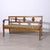 Directoire Walnut and Floral Fabric Bench, Italy, 1900s For Sale - Image 17 of 18