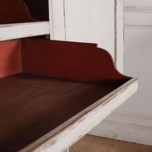 English Painted Linen Cabinet For Sale - Image 13 of 16