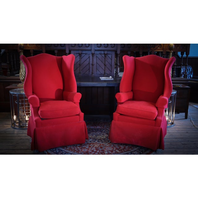 Hepplewhite Style Highback Wingback Armchairs from Polo Ralph Lauren, 1987 For Sale - Image 9 of 18
