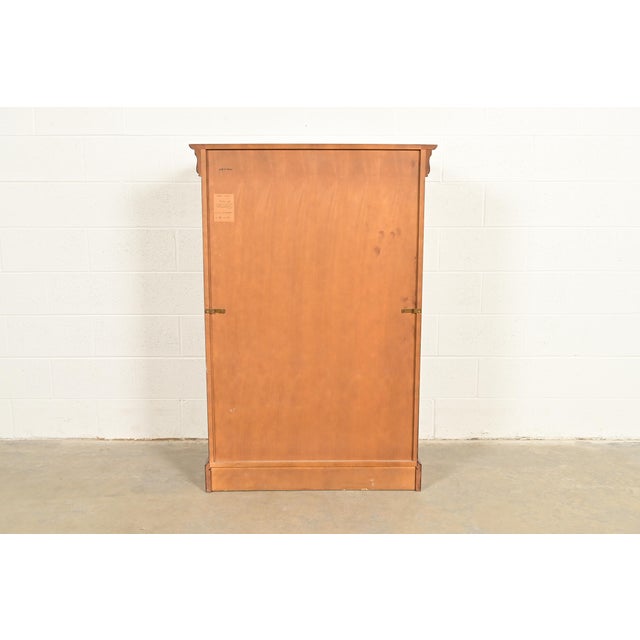 Grange French Louis Philippe Solid Cherry Wood Highboy Dresser or Chest of Drawers For Sale - Image 13 of 14