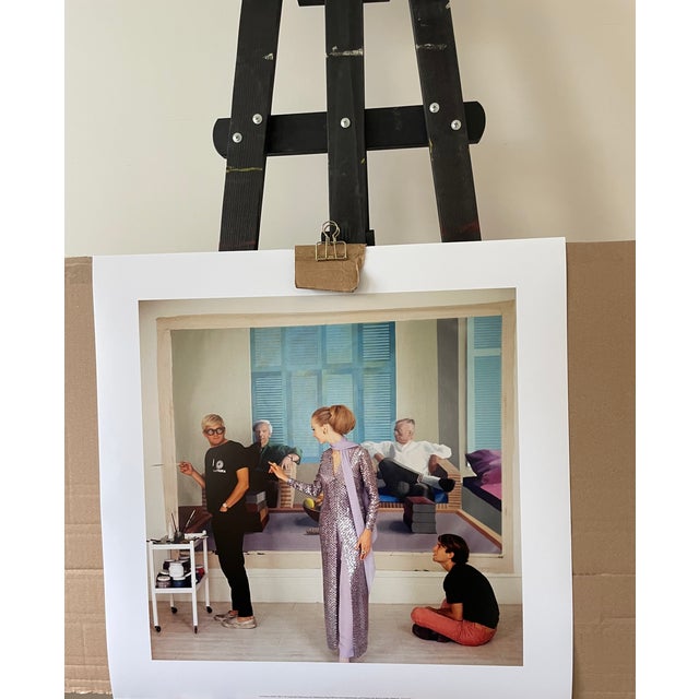 Contemporary Cecil Beaton, David Hockney, Maudie James&Peter Schlesinger, Vogue December 1968, Copyright the Condé Nast Publications Ltd, Printed in the Uk For Sale - Image 3 of 9