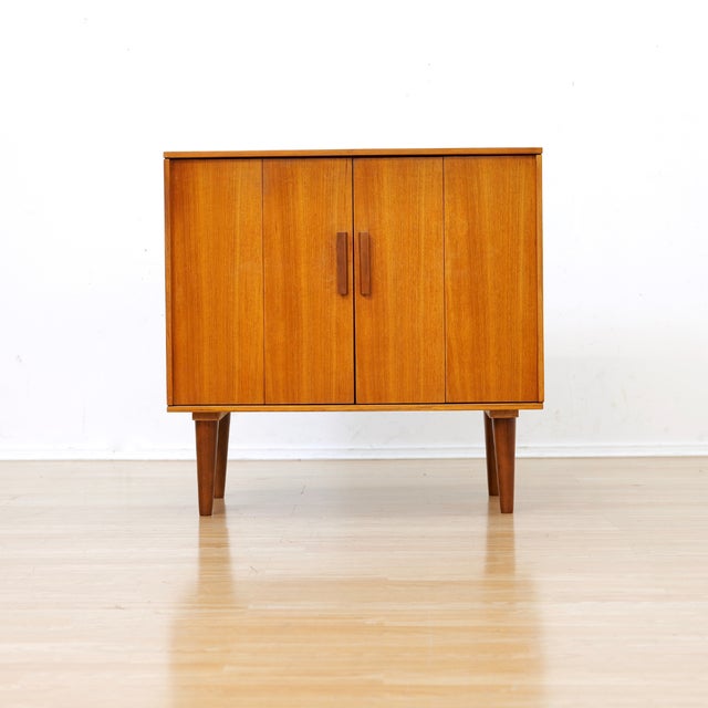1960s 1960s Mid Century Record Storage Cabinet For Sale - Image 5 of 9