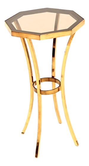 Vintage French Brass Side Table, 1960s