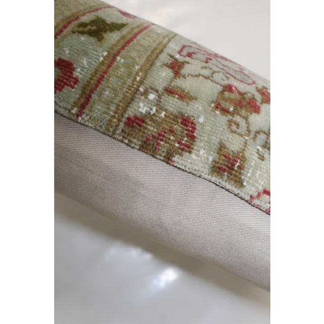 Pillow made from a border of an old Indian Larestan Rug