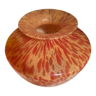 Speckled Spatter Pattern Murano Vase For Sale