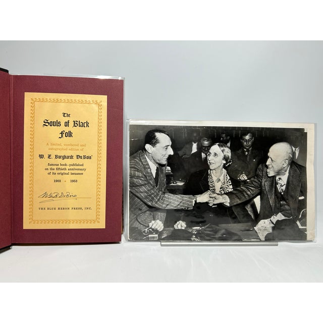 Mid Century 8vo Book, w.e. Burghardt Dubois's the Souls of Black Folks, Limited and Autographed Edition - 2 Pieces For Sale - Image 4 of 12