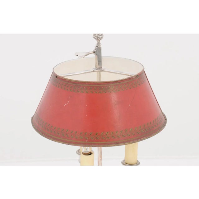 Early 20th Century Silver Plate French Buillotte Lamp For Sale - Image 9 of 9