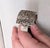 Vintage Art Deco Signed Napier Silvertone Filigree Cuff Bracelet For Sale - Image 9 of 13