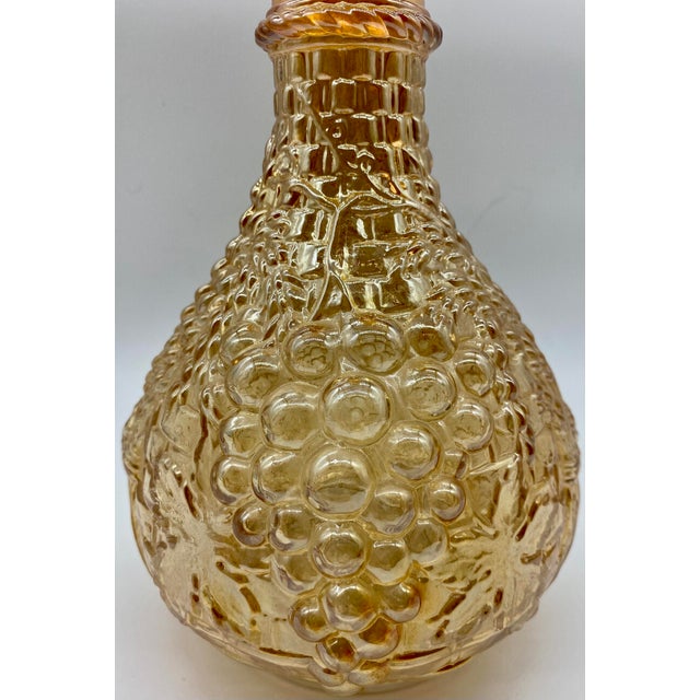 Vintage 8 Piece Fenton Marigold Color Grape Pattern Carnival Glass