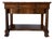 Antique Empire Style Console Table With Carved Paw Feet & Casters For Sale