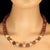 Traditional Garnet With Goldy Accents Necklace For Sale - Image 3 of 6
