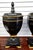 Pair Edwardian Ebonized Mahogany & Gilt Decorated Cutlery Covered Urns, C. 1910 For Sale In Washington DC - Image 6 of 14