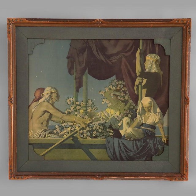 Large Antique Maxfield Parrish Print “Cleopatra” C1920 For Sale - Image 9 of 12