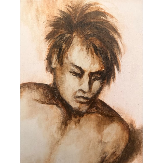 Contemporary Vintage Nude Male Figure Painting For Sale - Image 3 of 10