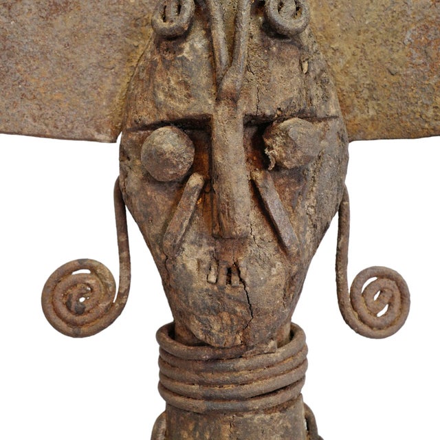 Tribal Antique African Ibibio Cross River Nigerian Figure Sculpture For Sale - Image 3 of 8