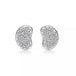 Platinum Tiffany & Co "Elsa Peretti" Bean Design Earrings, 9mm, 0.25 carats of diamonds. Current Retail: $6,800
