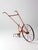 Orange Antique 1930s Wheel Hoe Garden Cultivator For Sale - Image 8 of 17