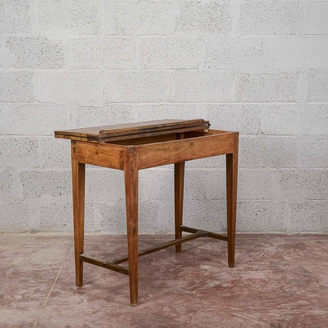 Folding Writing Table in Wood For Sale - Image 4 of 15