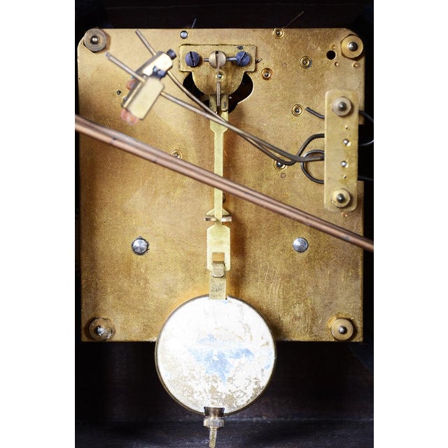 Art Deco Table Clock in Walnut, Chrome, and Glass, Czech, 1920s For Sale - Image 11 of 13