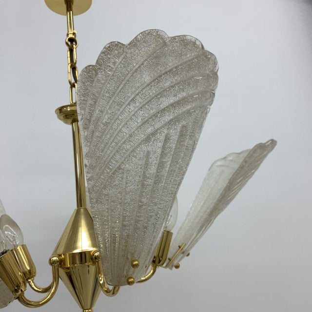 Hollywood Regency Italian Murano Glass Chandelier, 1970s For Sale - Image 17 of 18