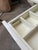 White desk with three drawers Designed by Mark Daniel of Slate Solid hardwood frame Ash veneer top with solid wood edge...