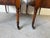 1960’s Vintage Weiman Heirloom Quality Mahogany & Tooled Leather Top Tiered End Tables on Casters – A Pair For Sale In Miami - Image 6 of 12