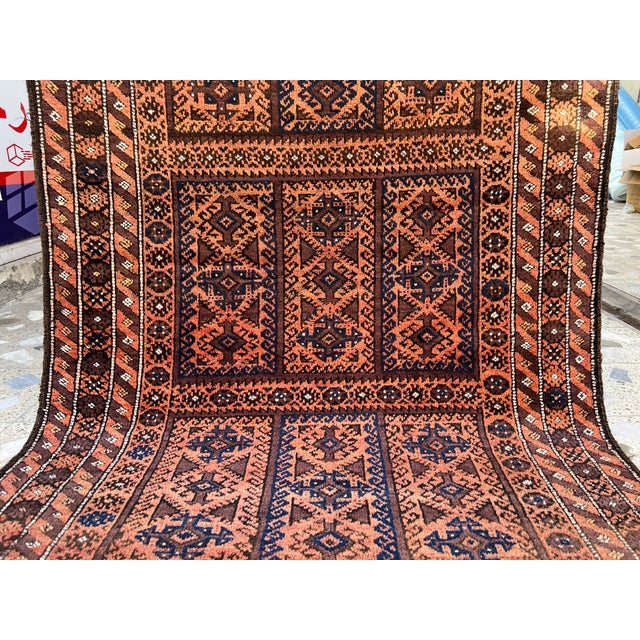 Textile Antique Turkmen Yaqub Khani Hand-Knotted Wool Area Rug - 4'2" X 6'10" For Sale - Image 7 of 12