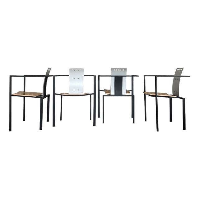 Postmodern Armchairs by Karl Friedrich Förster for KFF, Germany, 1980s, Set of 4 For Sale