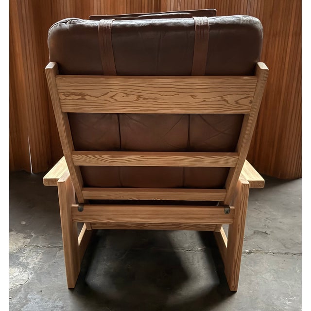 Brown Scandinavian Lounge Chair by Yngve Ekström for Swedese, 1960s For Sale - Image 8 of 11