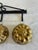 Mid-Century Modern Vintage Wrought Iron Heart Rack With 4 Brass Jelly Molds For Sale - Image 3 of 10