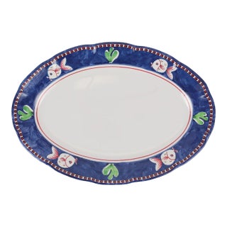 Campagna Pesce Melamine Oval Platter For Sale