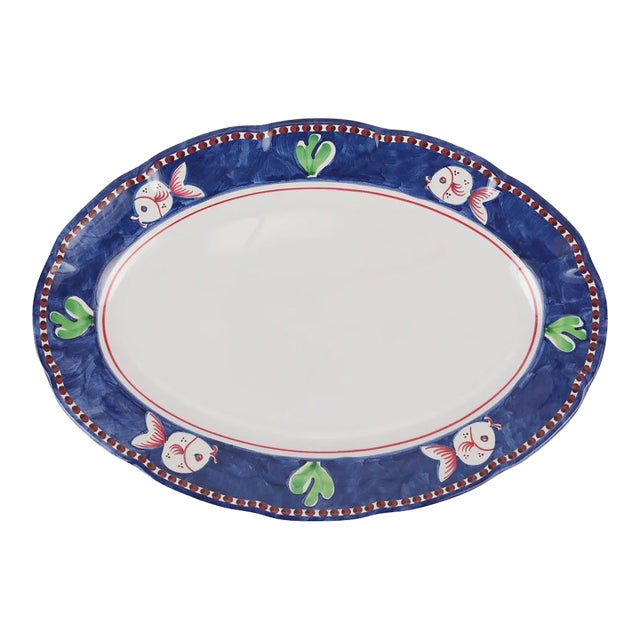 Campagna Pesce Melamine Oval Platter For Sale