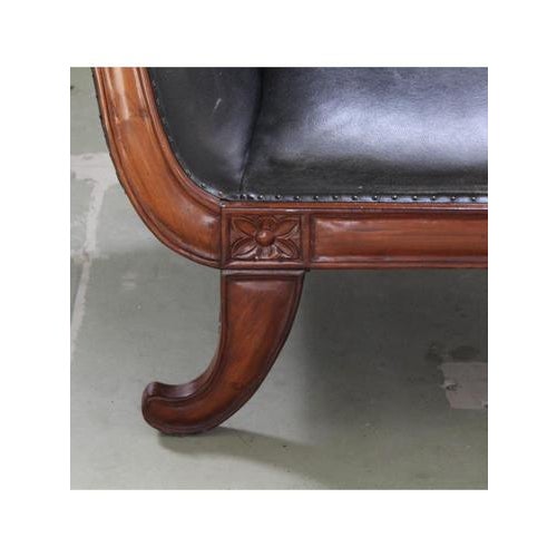 1940s Black Chaise Lounge, 1940s-1950s For Sale - Image 5 of 15