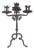 4-Armed Candelabra in Wrought Iron For Sale
