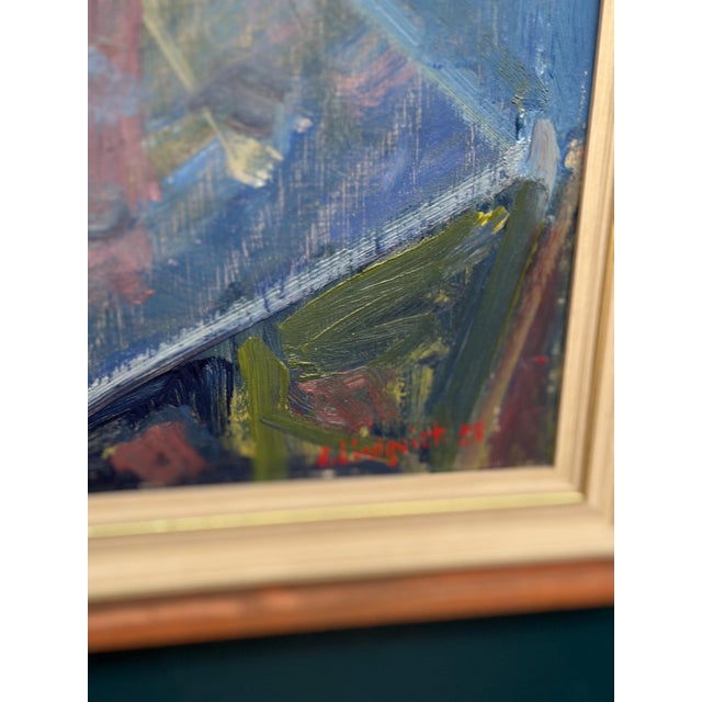 Mid-Century Modern Allan Lindqvist, Stilleben, 1958, Oil Painting on Panel, Framed For Sale - Image 3 of 16